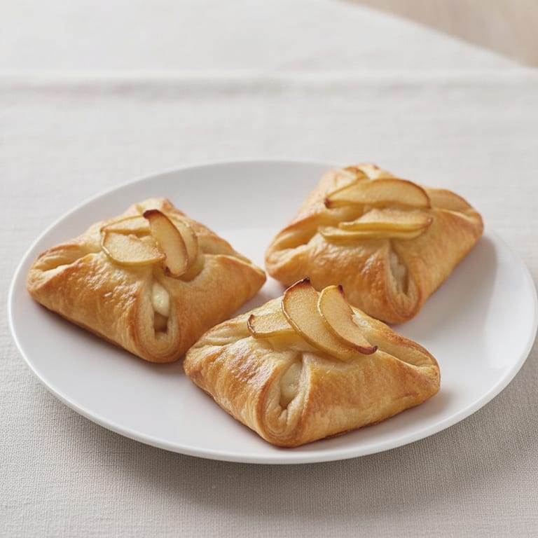 Petits feuilletés aux pommes et au chèvre