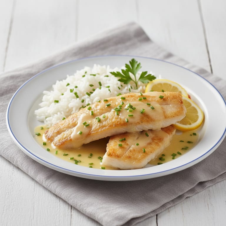 Lemon butter lemon sole fillets