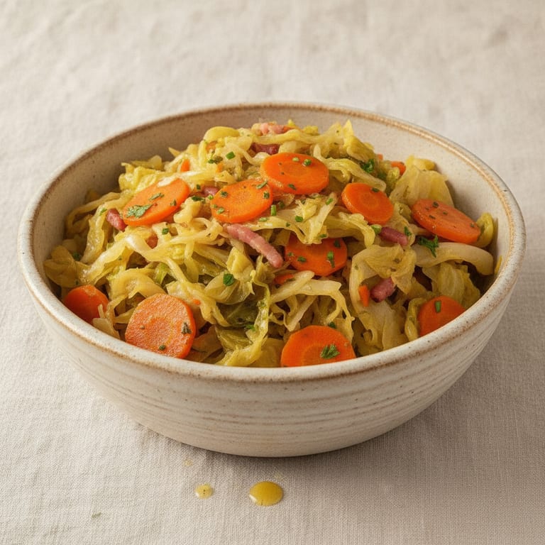 Chou vert sauce au beurre