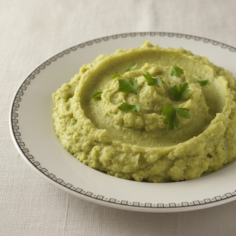 Purée de pommes de terre et brocolis