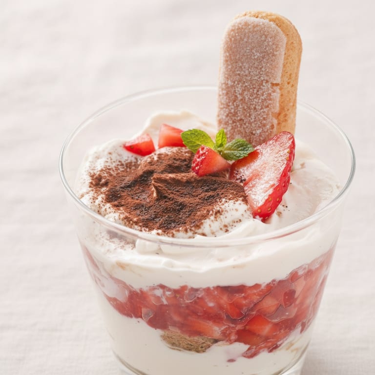 Tiramisu aux fruits rouges et au cacao