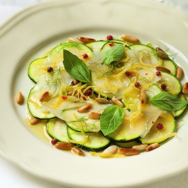 Carpaccio de courgettes