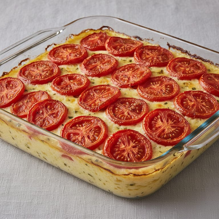 Gratin de polenta aux tomates