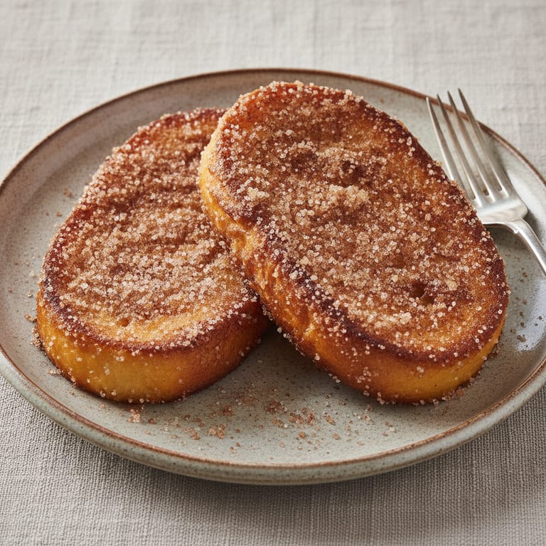 Pain perdu poêlé (restes de brioche)