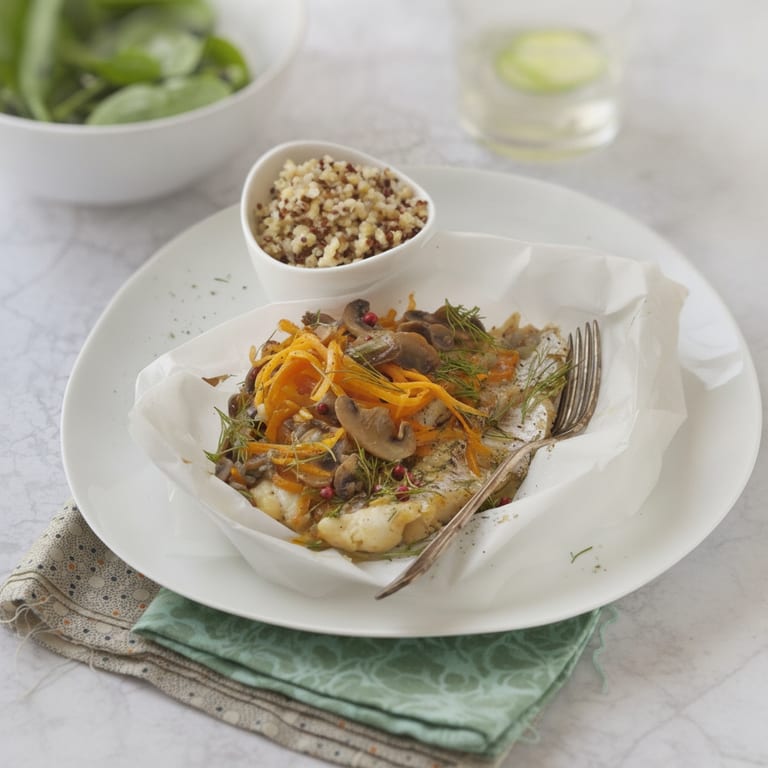 Filet de merlan en papillotes