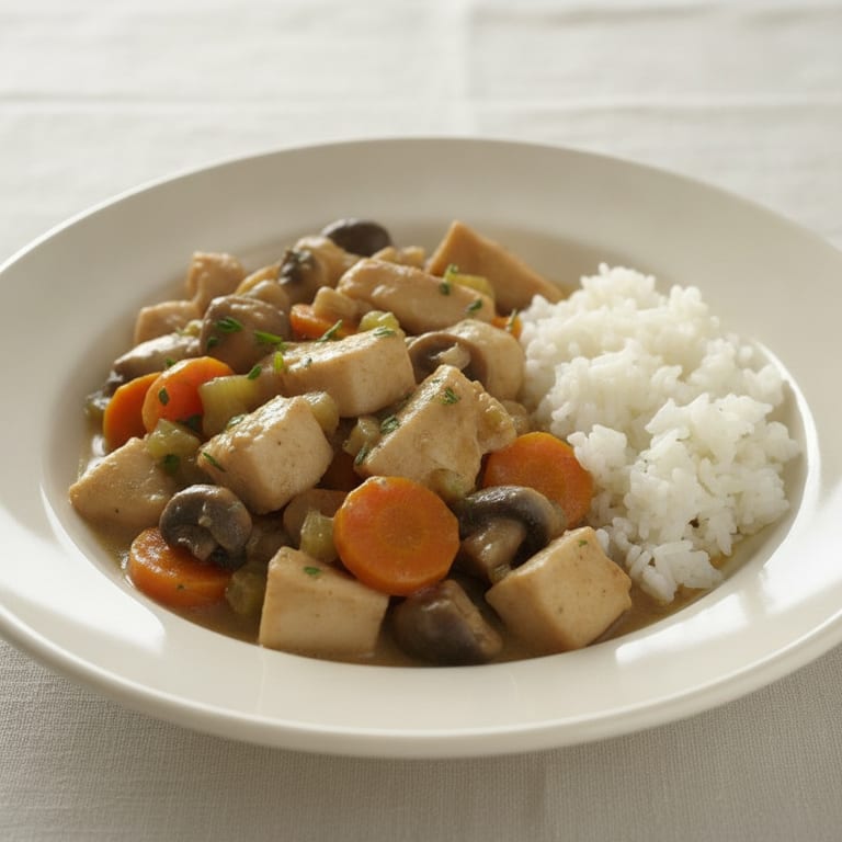 Blanquette de seiche aux champignons frais