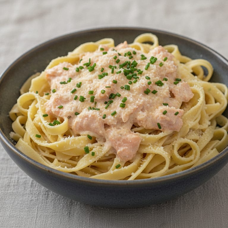Tagliatelles au saumon fumé
