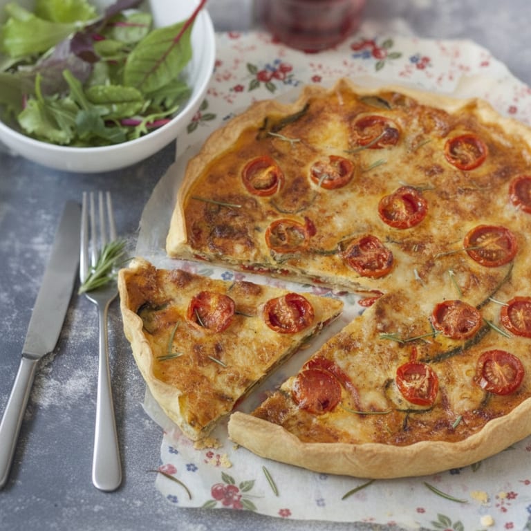 Tarte à la piperade de ma bonne maman
