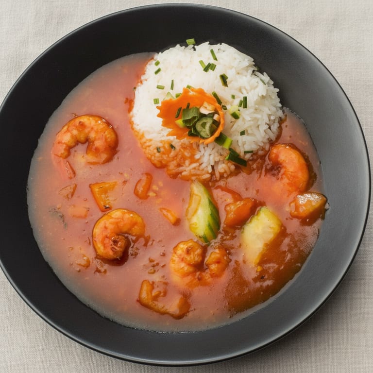 Gambas au wok