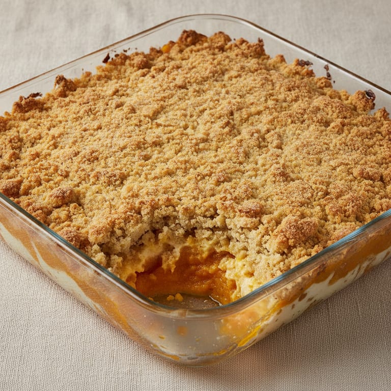 Crumble au parmesan et à la courge butternut