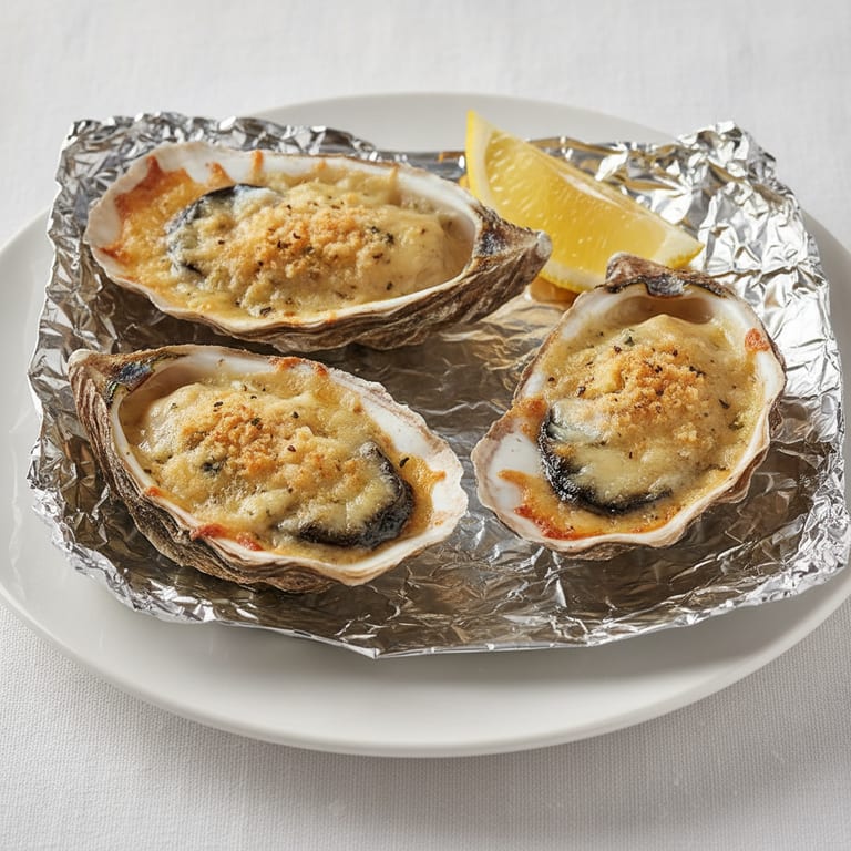huitres gratinées sauce roquefort