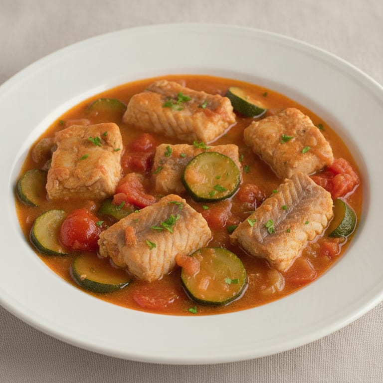 Saumonette aux petits légumes