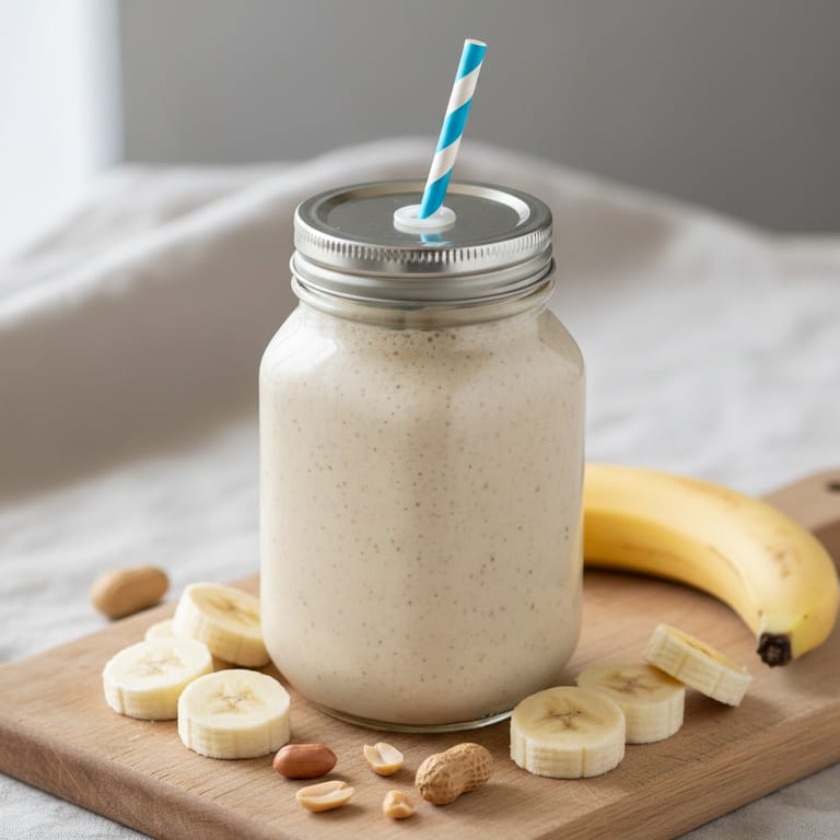 Smoothie banane & cacahuètes