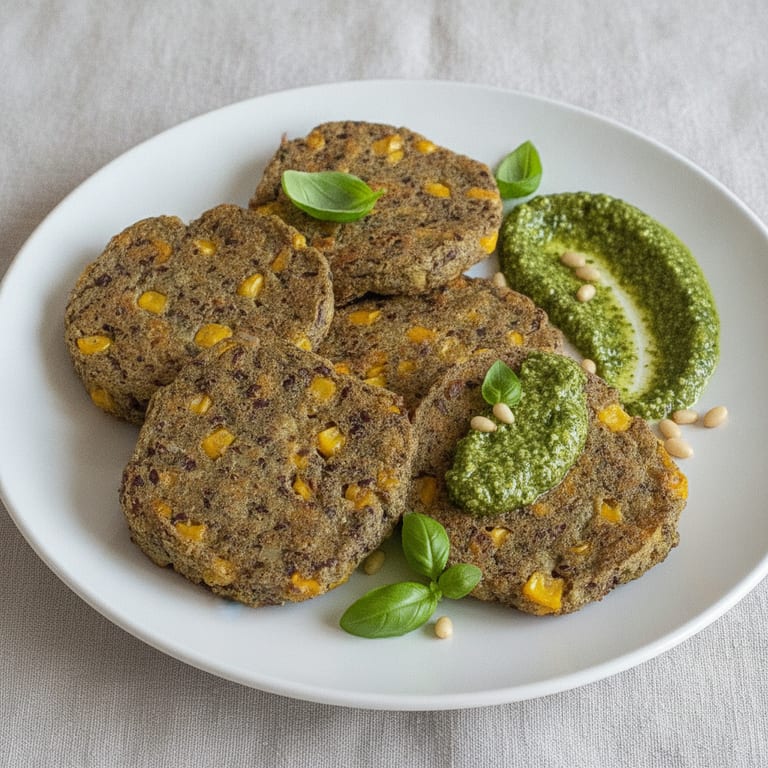 Nuggets de tofu soyeux et pesto
