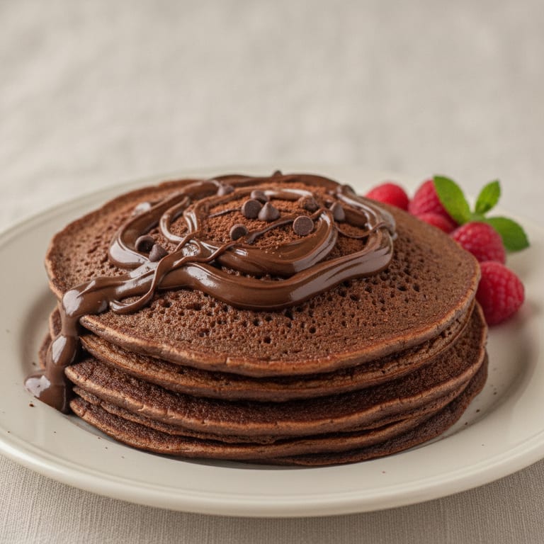Pancakes au chocolat