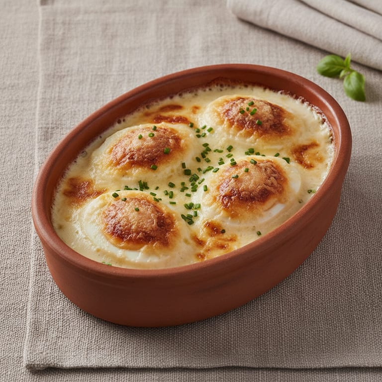 Oeufs à la béchamel