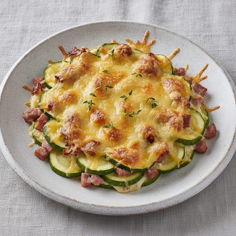 Gratin de Courgette aux lardons