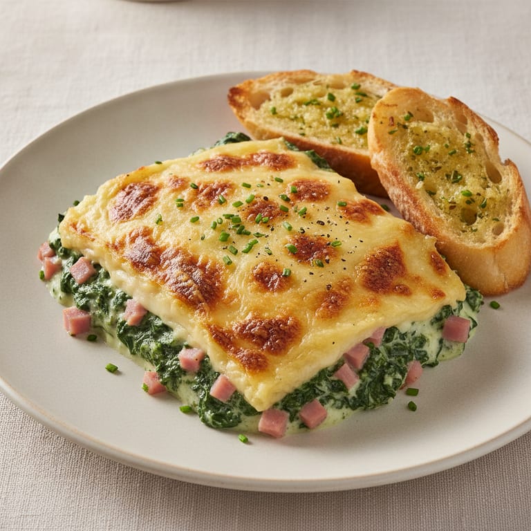 Epinards au jambon