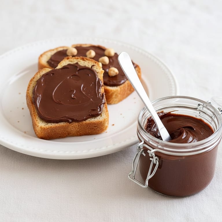Pâte à tartiner maison (chocolat, noisettes)