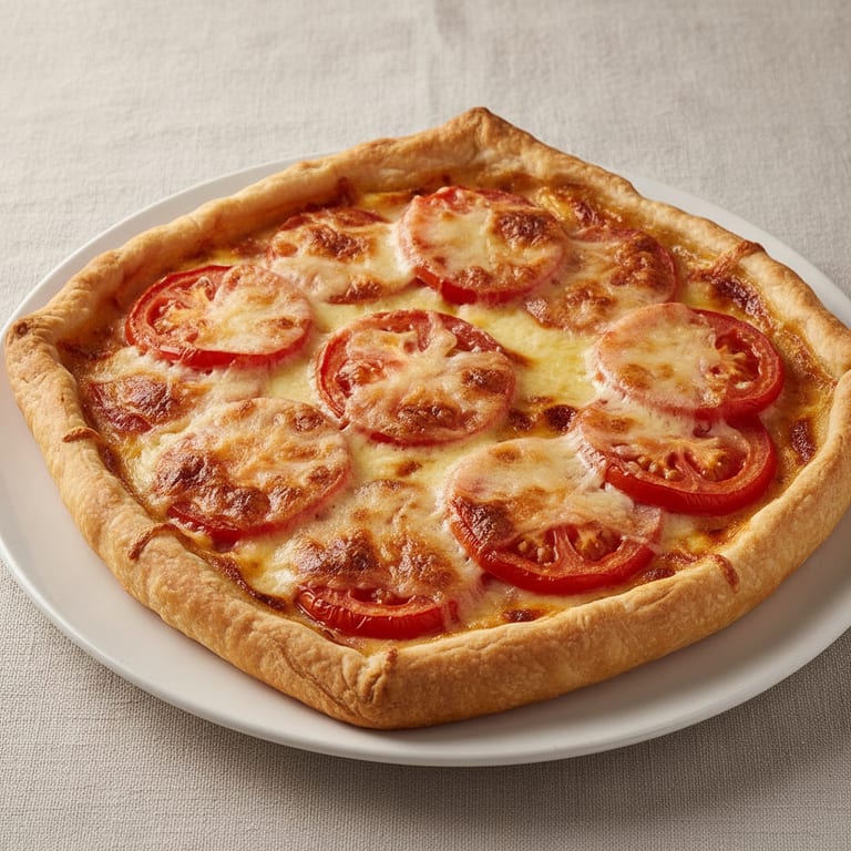 Raclette cheese and tomato savory tart