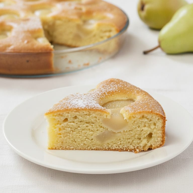 Gâteau à la poire sans oeuf