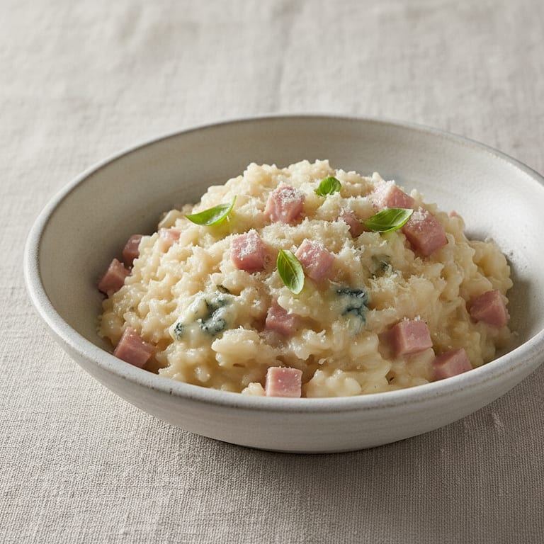 Ham and Gorgonzola Risotto