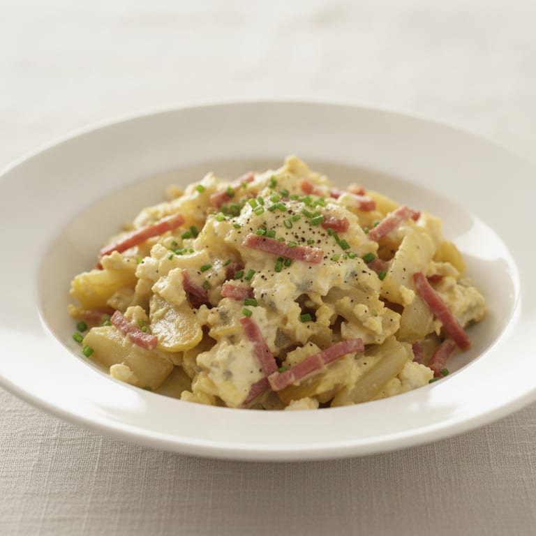 poêlée d'endives au fromage frais aux fines herbes