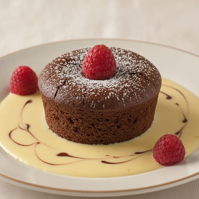 Ramequins fondants chocolat framboise