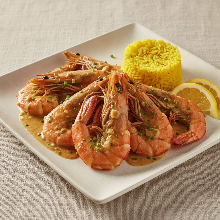 Gambas flambées
