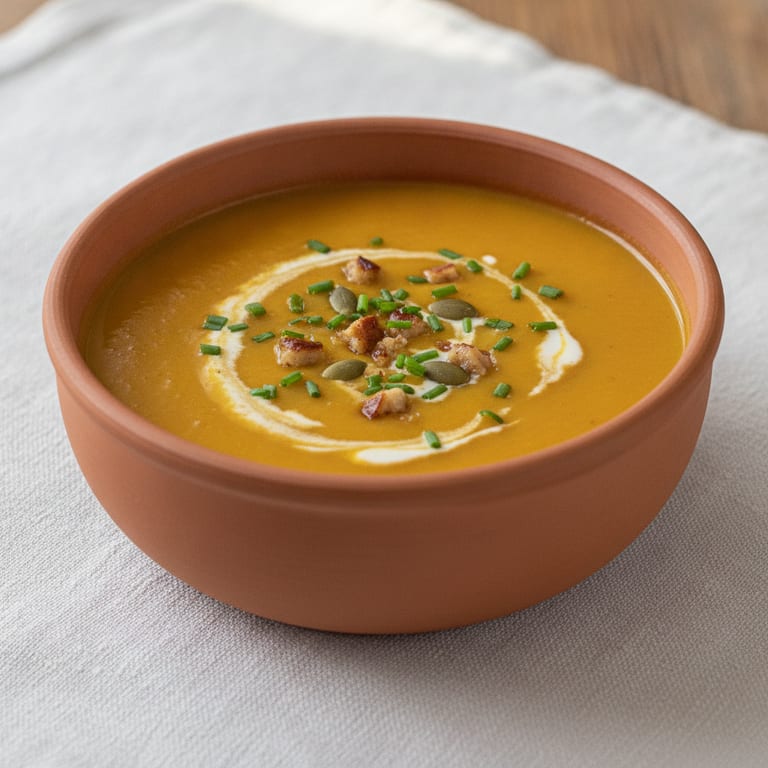 Soupe de potiron et châtaigne