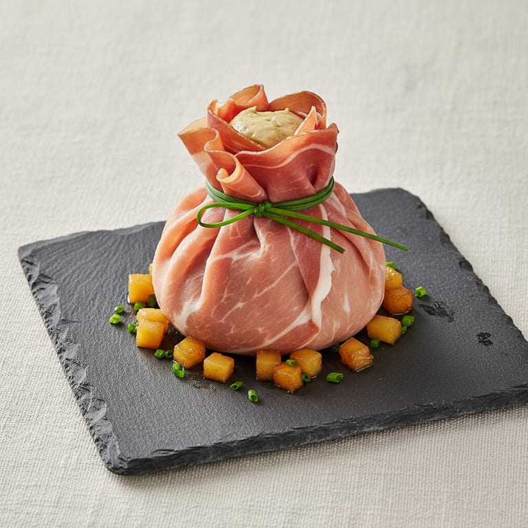 Aumonière de foie gras