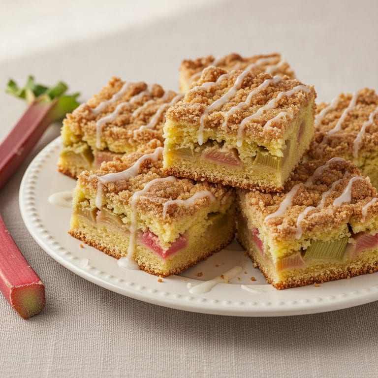 Cake à la rhubarbe