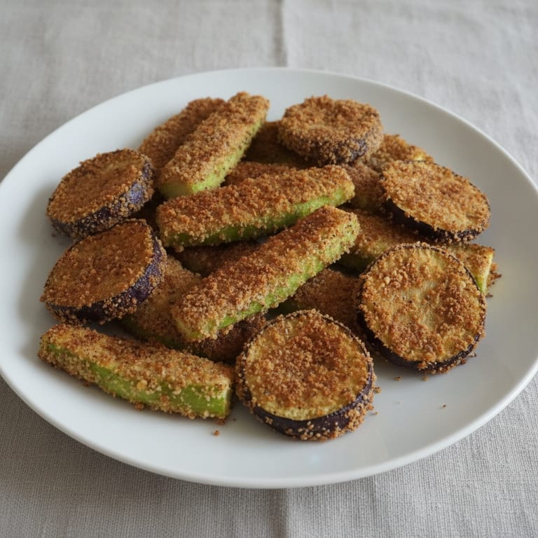 Courgettes Aubergines Panées