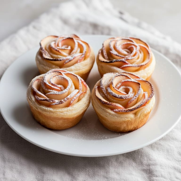 Rose feuilletée aux pommes