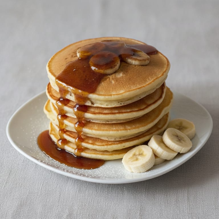 Pancakes banane et rhum facile