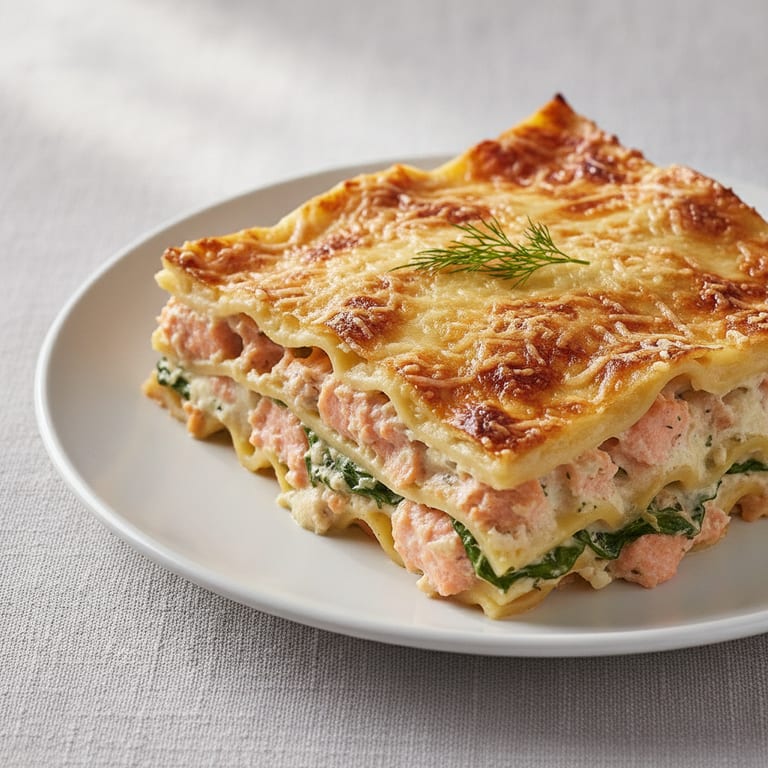 Lasagnes aux deux saumons