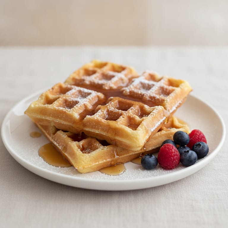 Crispy Beer Waffles