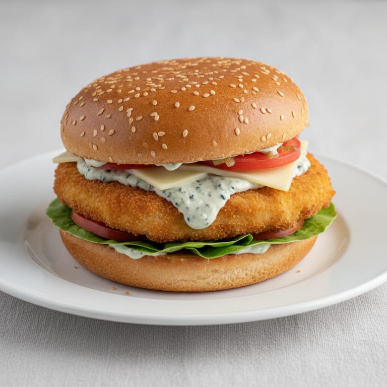 Blue Burger (burger au cordon bleu)