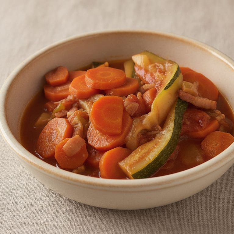 Carottes au lard