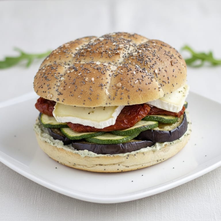 Sun-drenched vegetable burger