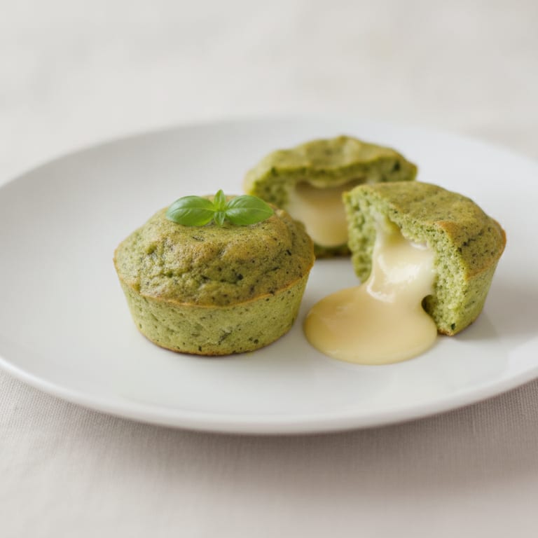Moelleux courgettes basilic et coeur fondant au fromage