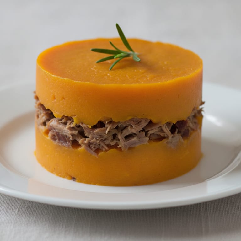 Parmentier de canard au potiron vanillé