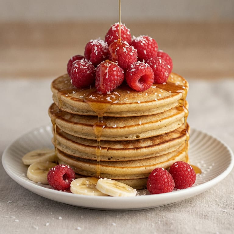 Pancakes banane façon vegane