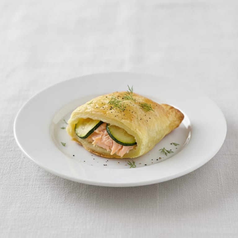 Chausson courgette et saumon frais