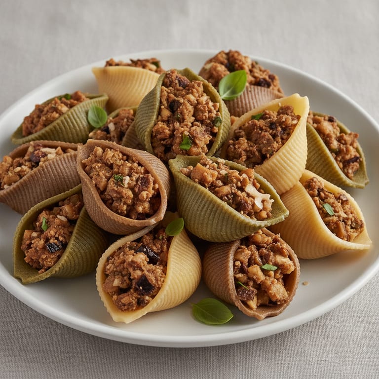 Conchiglies aux aubergines
