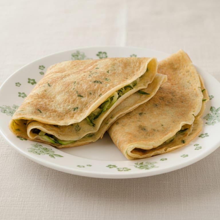 Crêpes de courgettes soufflées