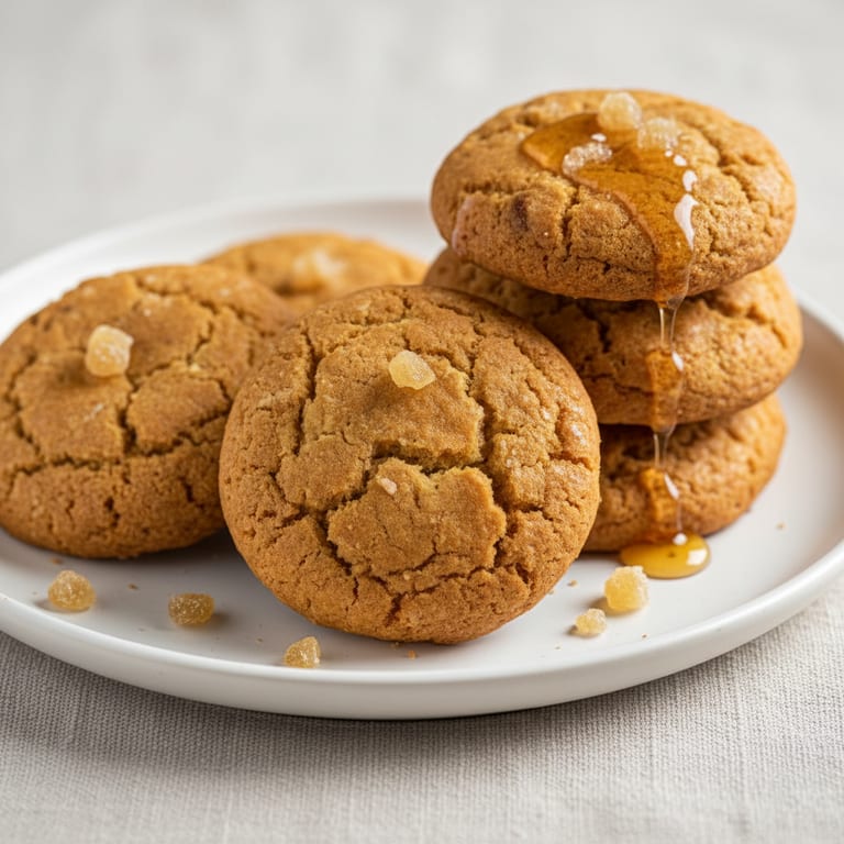 Biscuits au gingembre frais et au miel