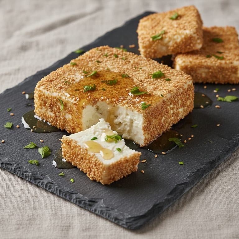 Sesame and Honey Grilled Feta