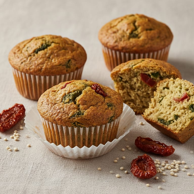 Muffin quinoa épinard tomates séchées