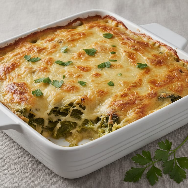 GRATIN AU CHOU VERT